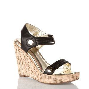 Elaine Turner Basket Weave Wedge Sandal 6